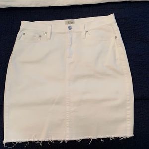 White J Crew Denim Skirt, Size 30